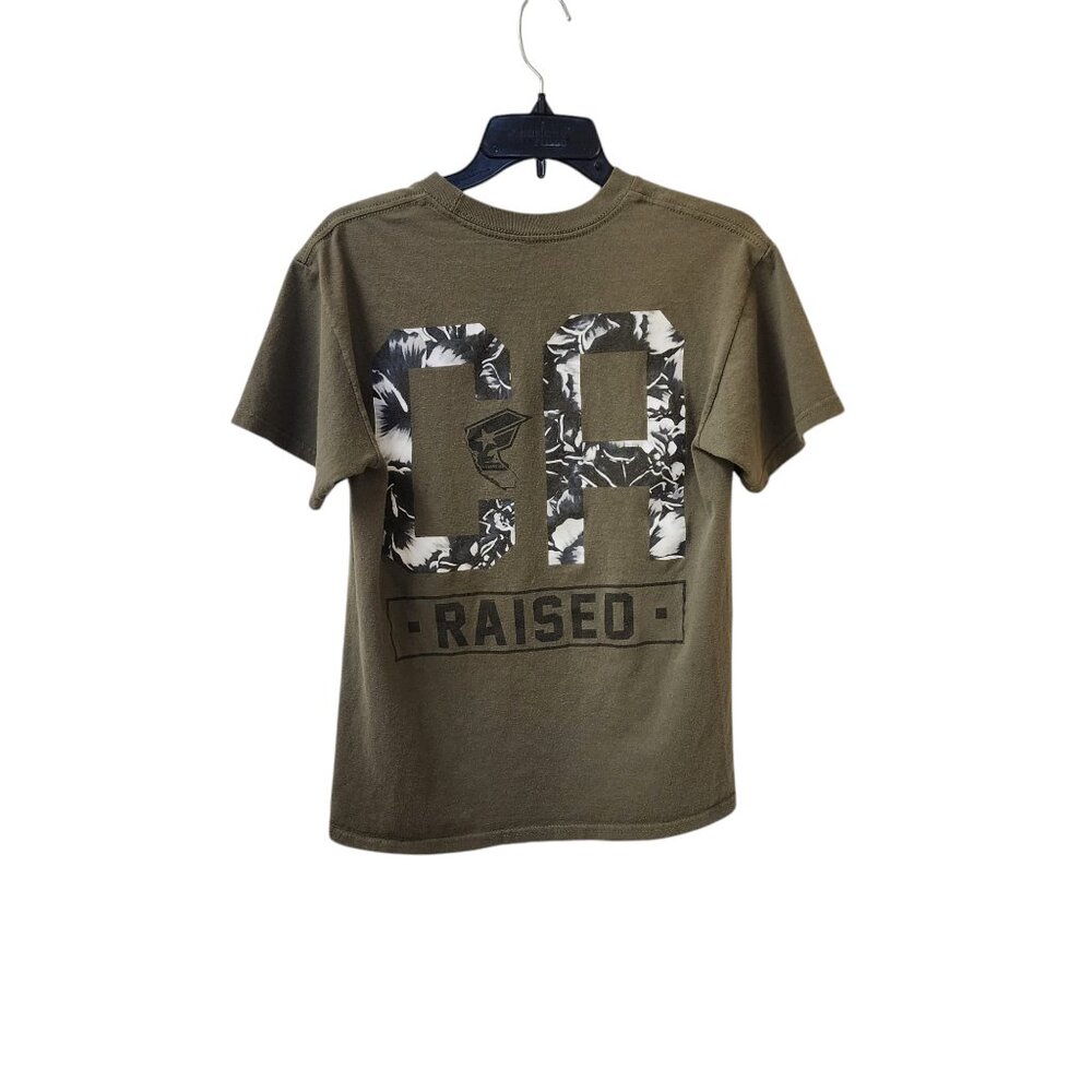 Famous Stars & Straps Vintage y2k Olive Army Green Shirt Men's Medium Blink 182